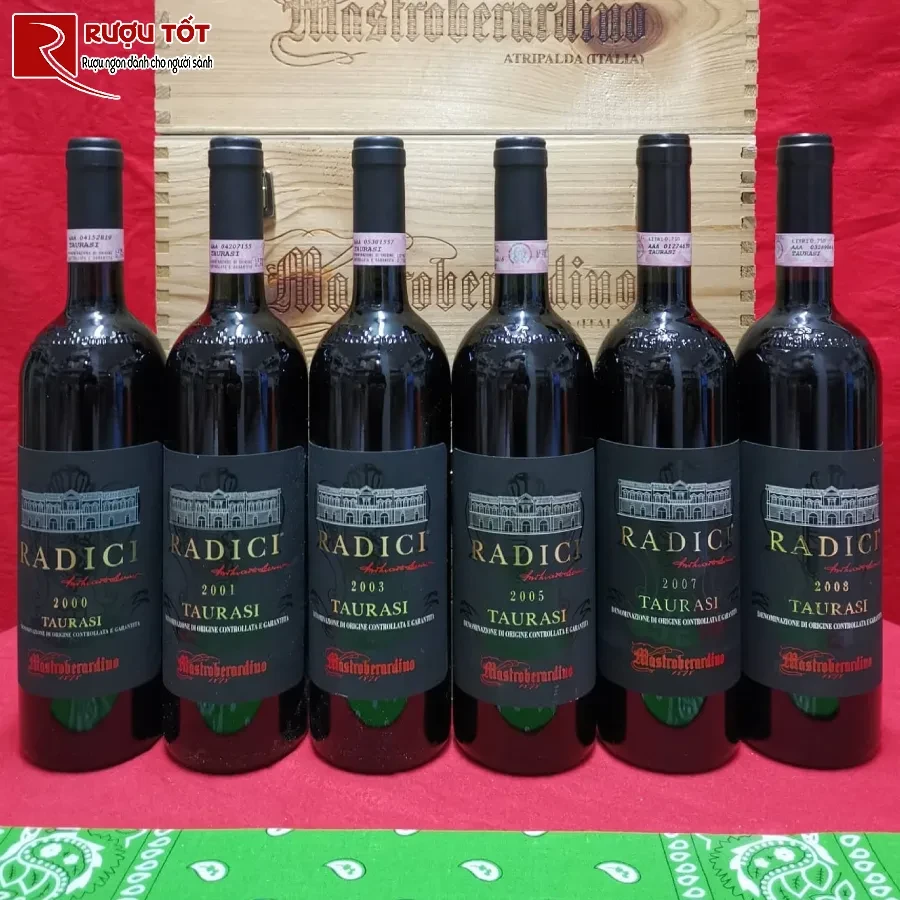 ruou vang radici taurasi mastroberardino 750ml 14% nhap khau y