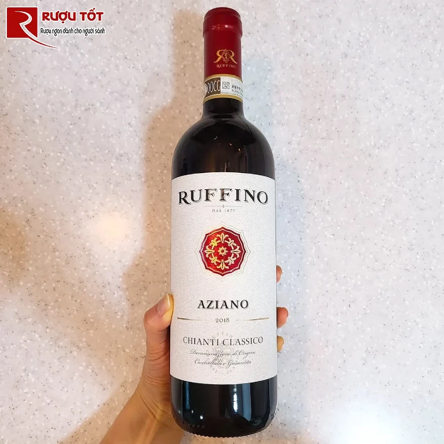 ruou vang ruffino aziano chianti classico 12,5% 750ml nhap khau