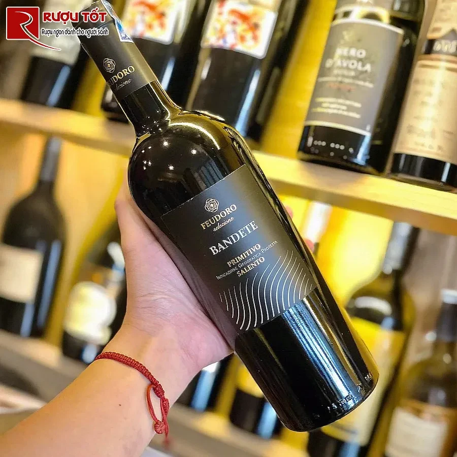 ruou vang ruou vang feudoro bandete primitivo salento