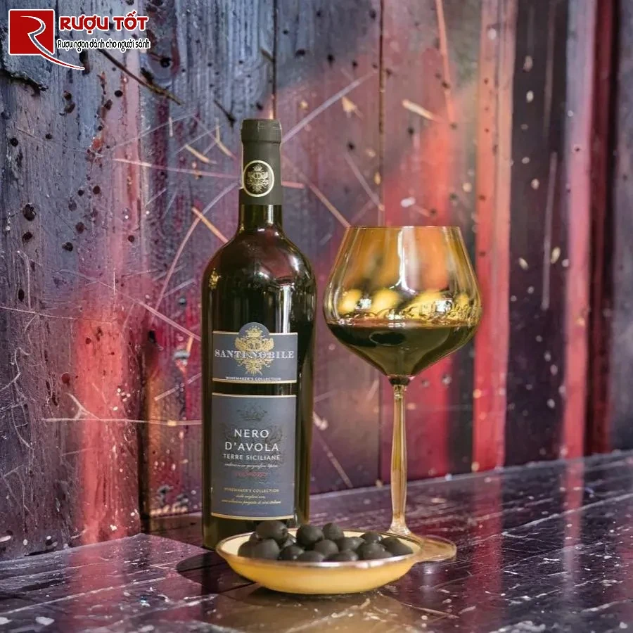 ruou vang santi nobile nero d'avola chinh hang