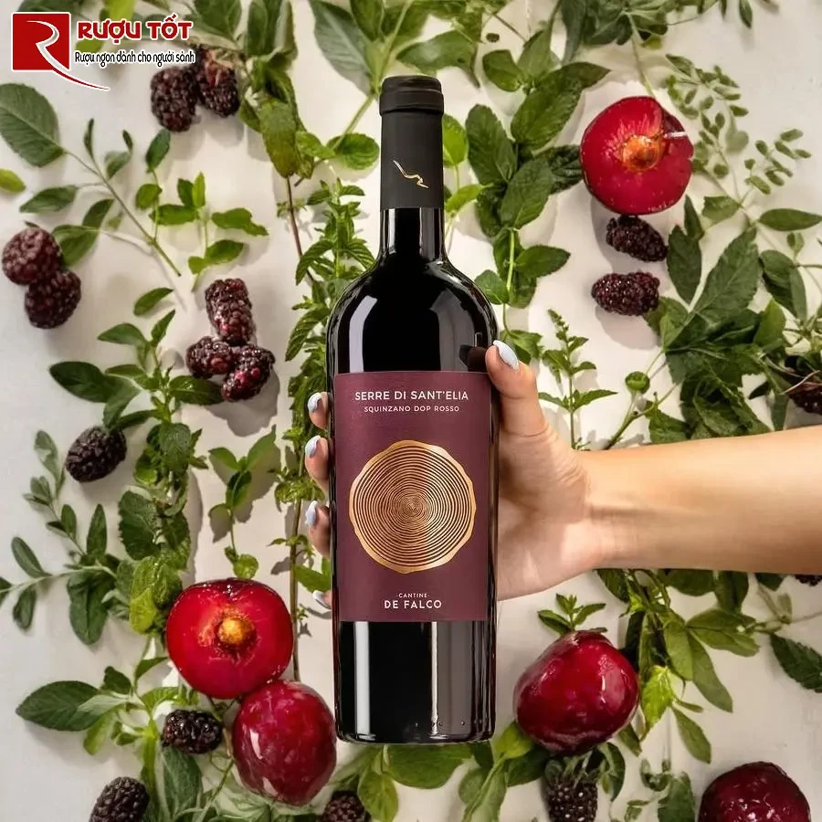 ruou vang serre di sant elia squinzano dop rosso 750ml 14%