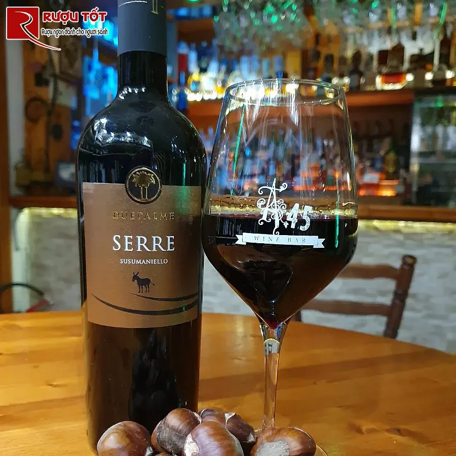 ruou vang serre susumaniello salento igp