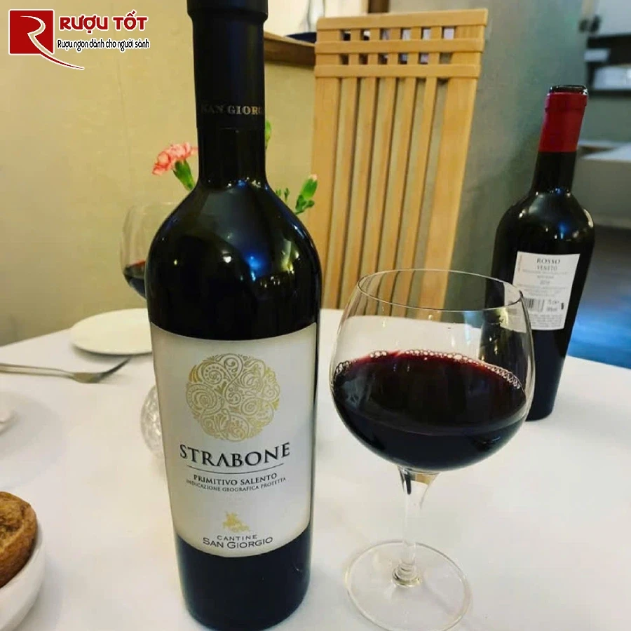 ruou vang strabone primitivo salento