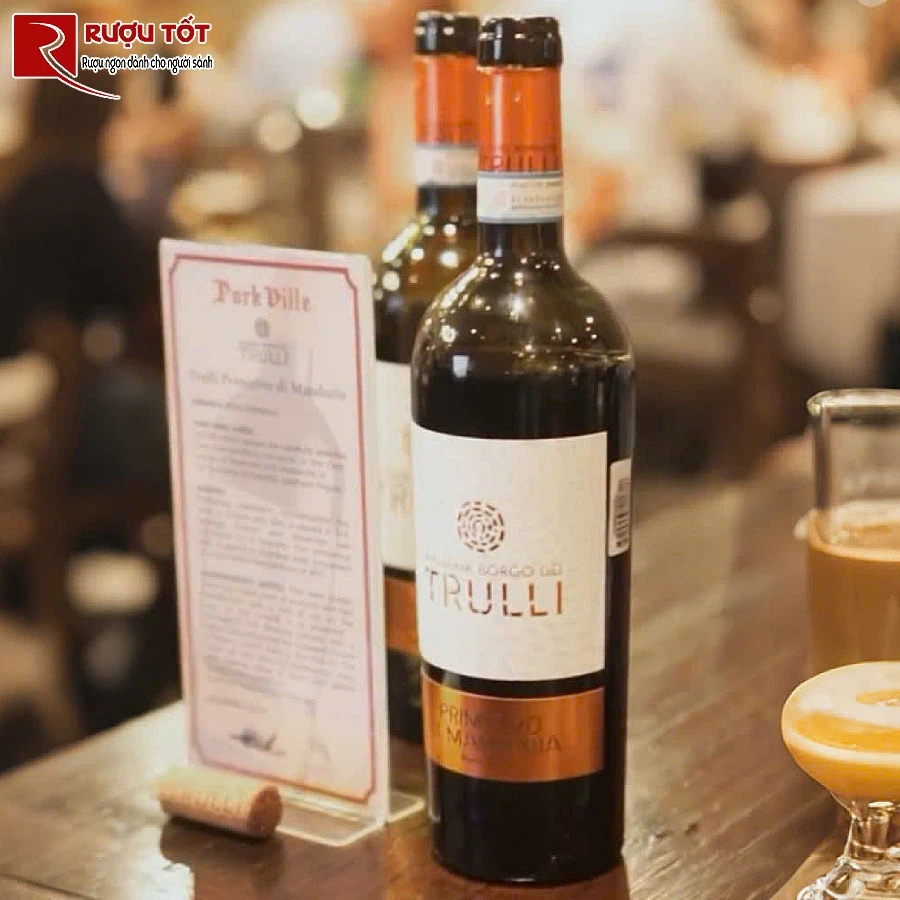 ruou vang trulli primitivo di manduria chinh hang