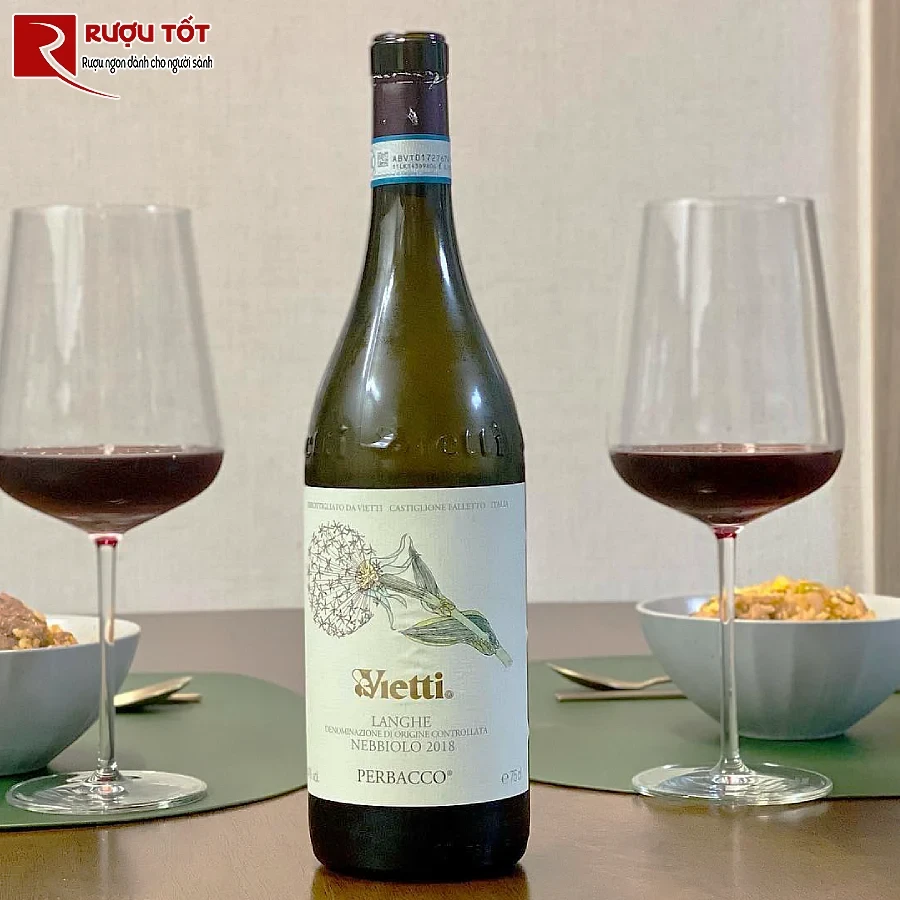 ruou vang vietti langhe nebbiolo perbacco gia hap dan