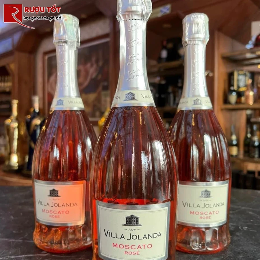 ruou vang villa jolanda moscato rose