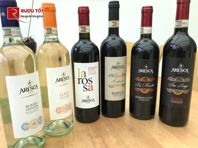 Rượu vang Ý Aresca Barolo Costareto