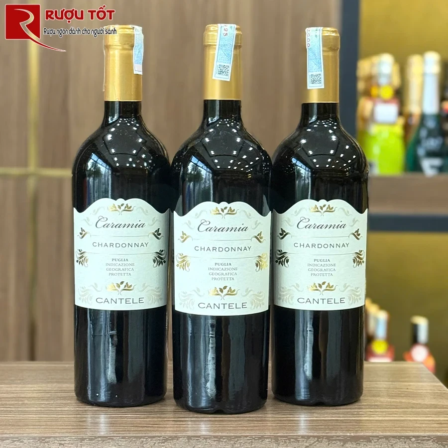 Rượu vang Ý Caramia Chardonnay