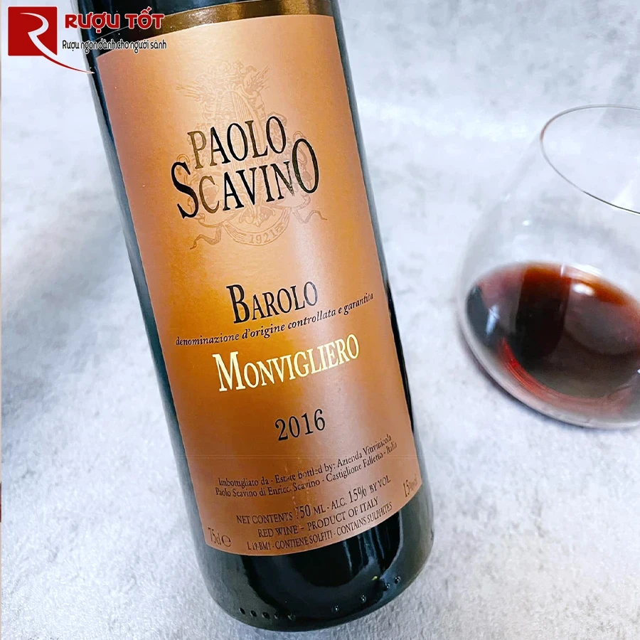 Rượu vang Ý Paolo Scavino Monvigliero Barolo