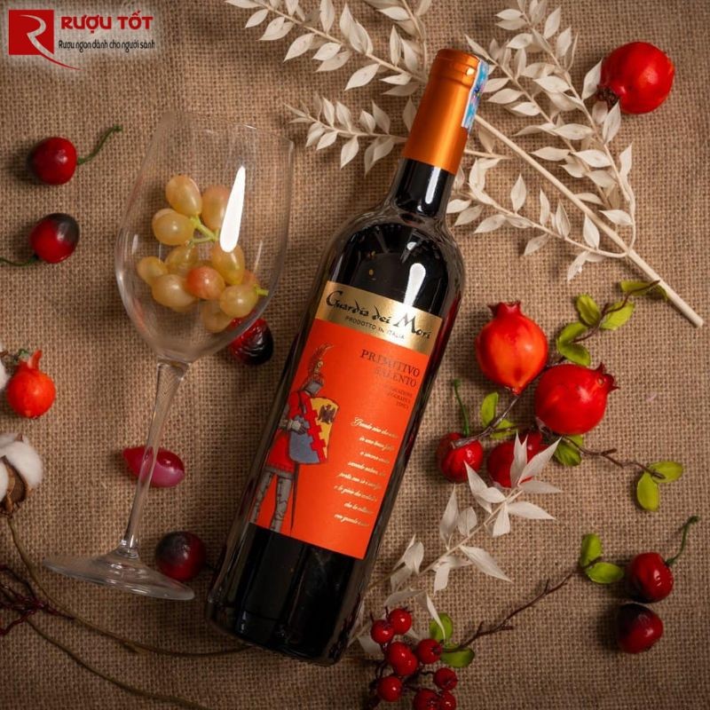 Rượu vang Ý Primitivo Salento Guardia dei Mori