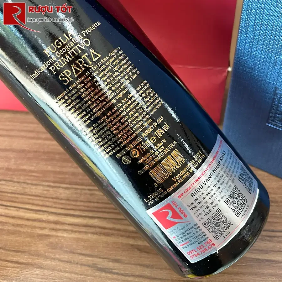 Rượu vang Ý Sparta