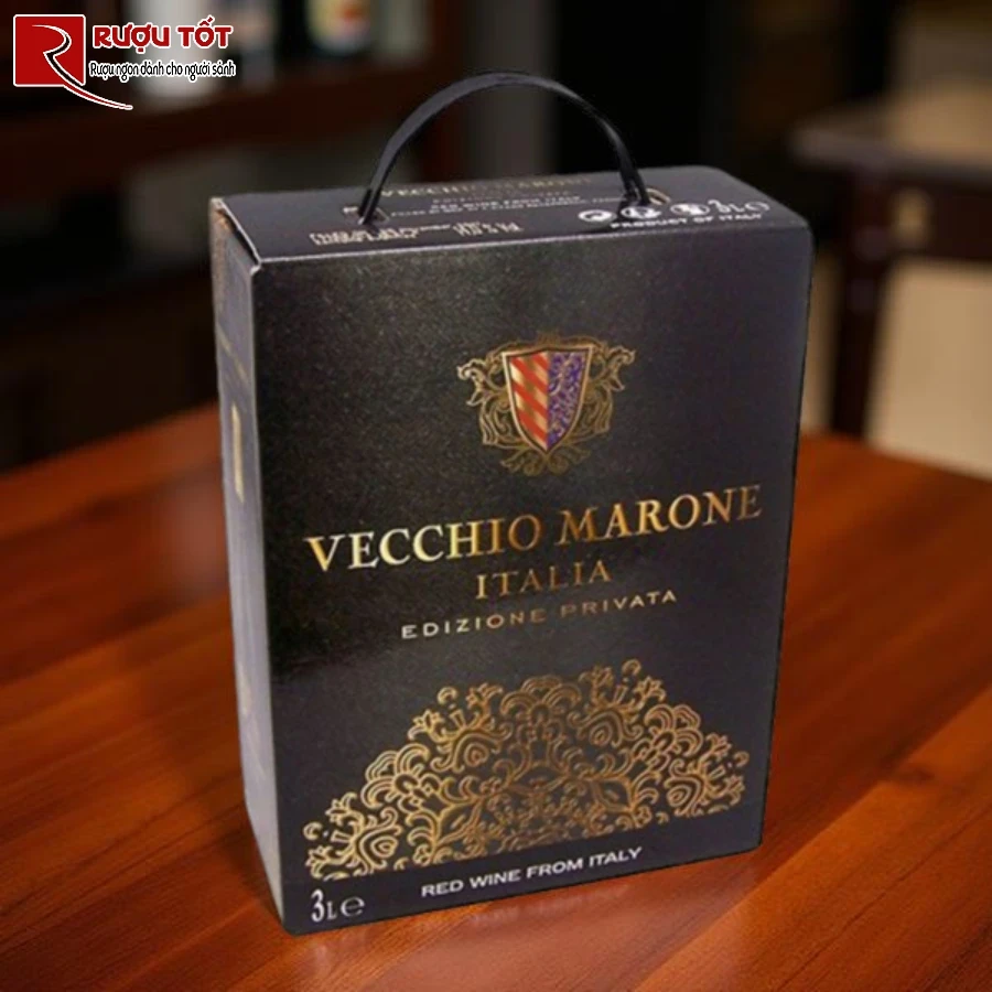 ruou vecchio marone edizione privata 3l 14% chat luong