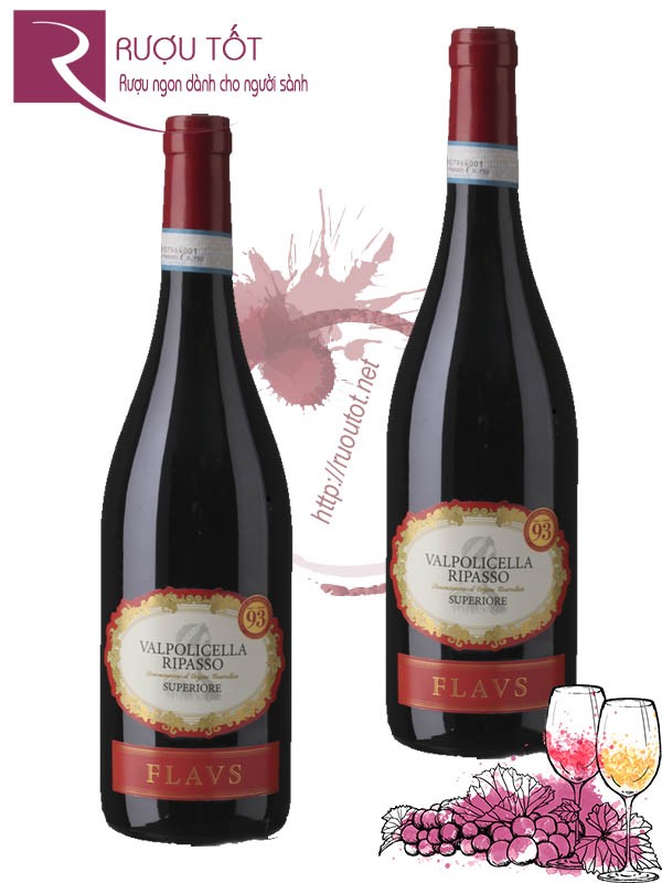 Rượu vang Ý Flavs Valpolicella Superiore Ripasso DOC 14,5 độ