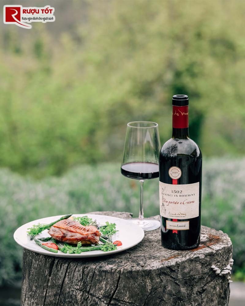 Vang đỏ 1502 Da Vinci Romagna