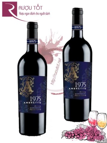 Rượu vang 1975 Ambretto Primitivo Puglia 15%