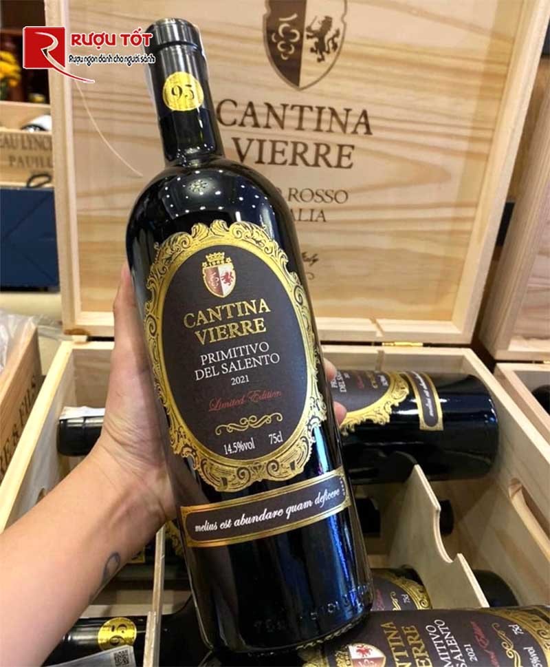 Vang đỏ Cantina Vierre Primitivo