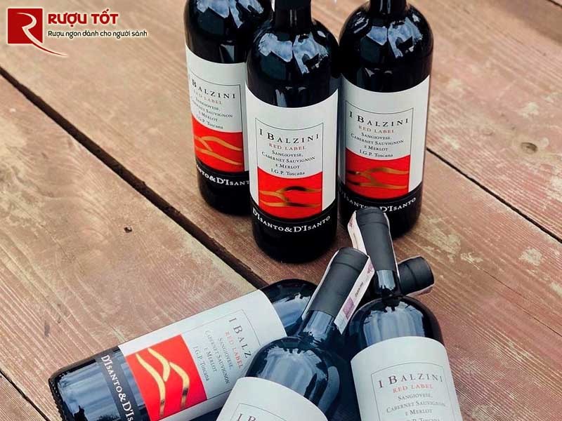 Vang đỏ I Balzini Red Label