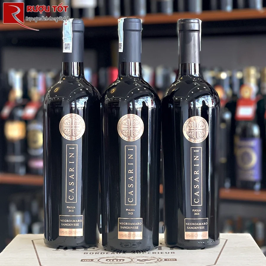 Vang đỏ Ý Casarini Negroamaro