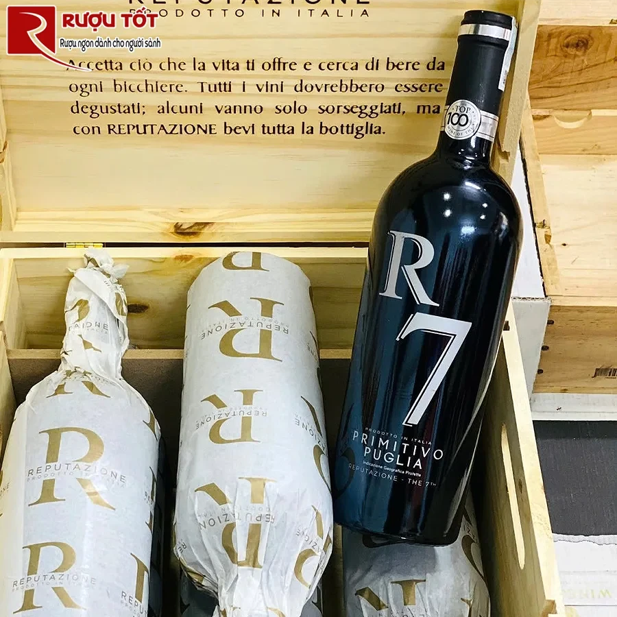Vang đỏ Ý R7 Primitivo
