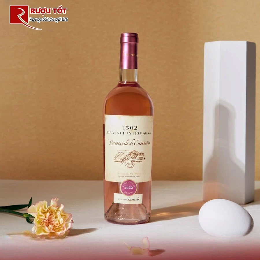 Vang hồng Ý 1502 Davinci in Romagna