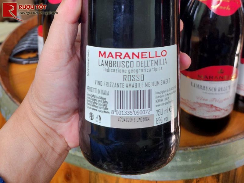 Vang ngọt Lambrusco
