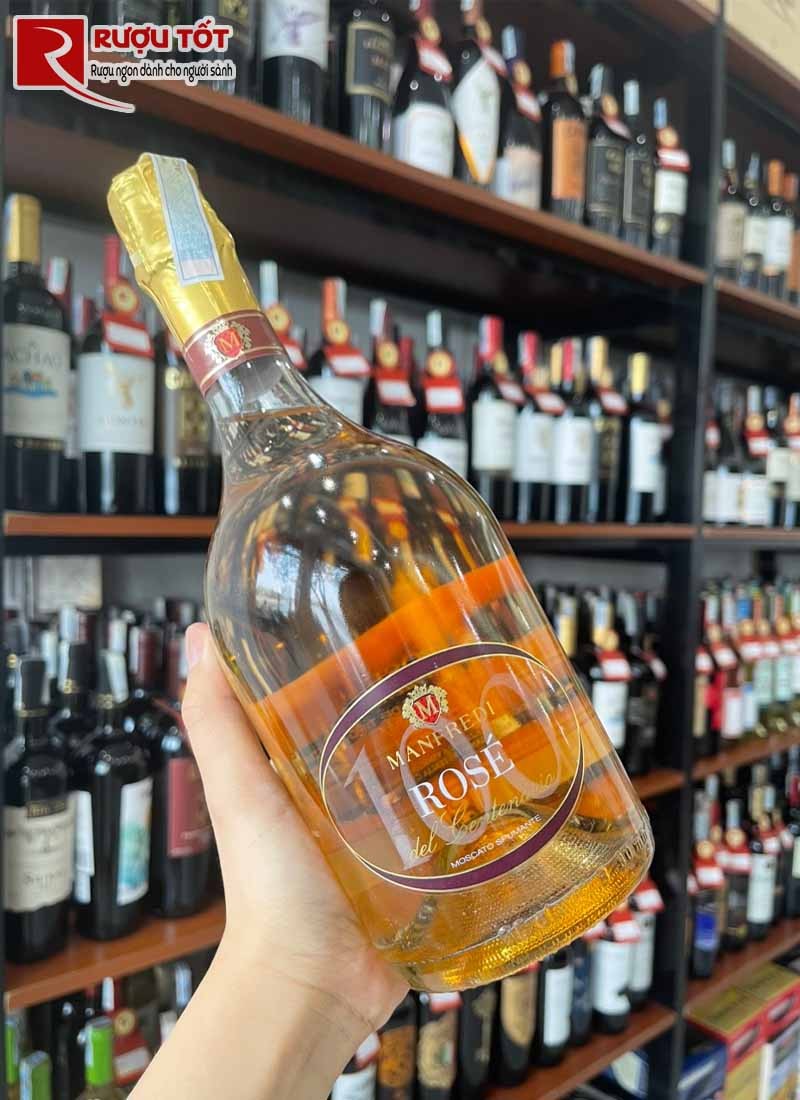 vang nổ hồng Manfredi Moscato Rose