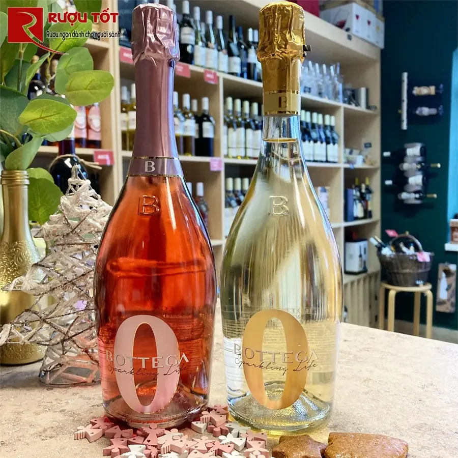 Vang sui Bottega Sparkling Life Rose