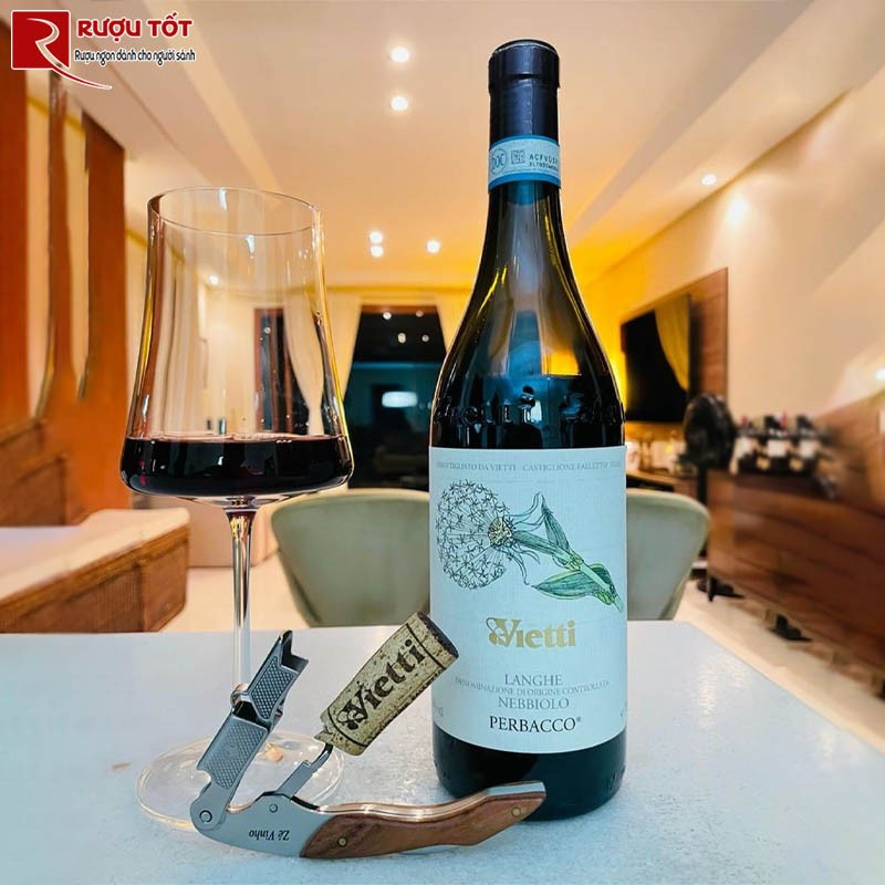 Vang Ý Vietti Langhe Nebbiolo Perbacco