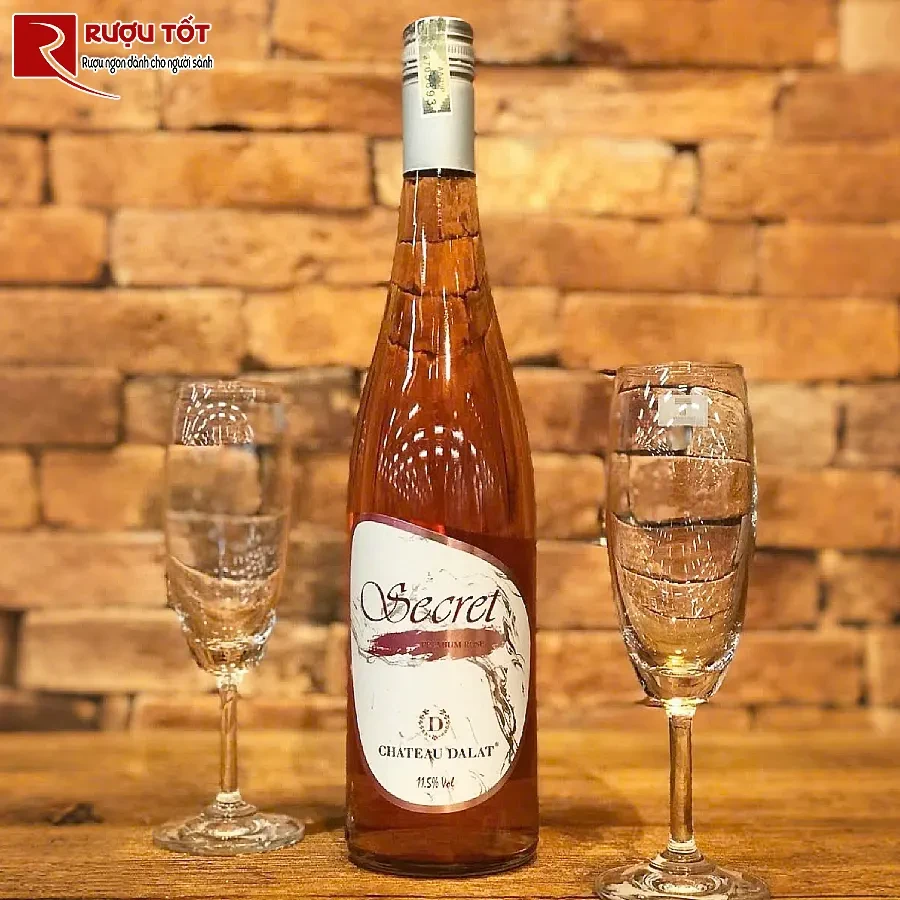 ruou vang chateau da lat secret premium rose gia re