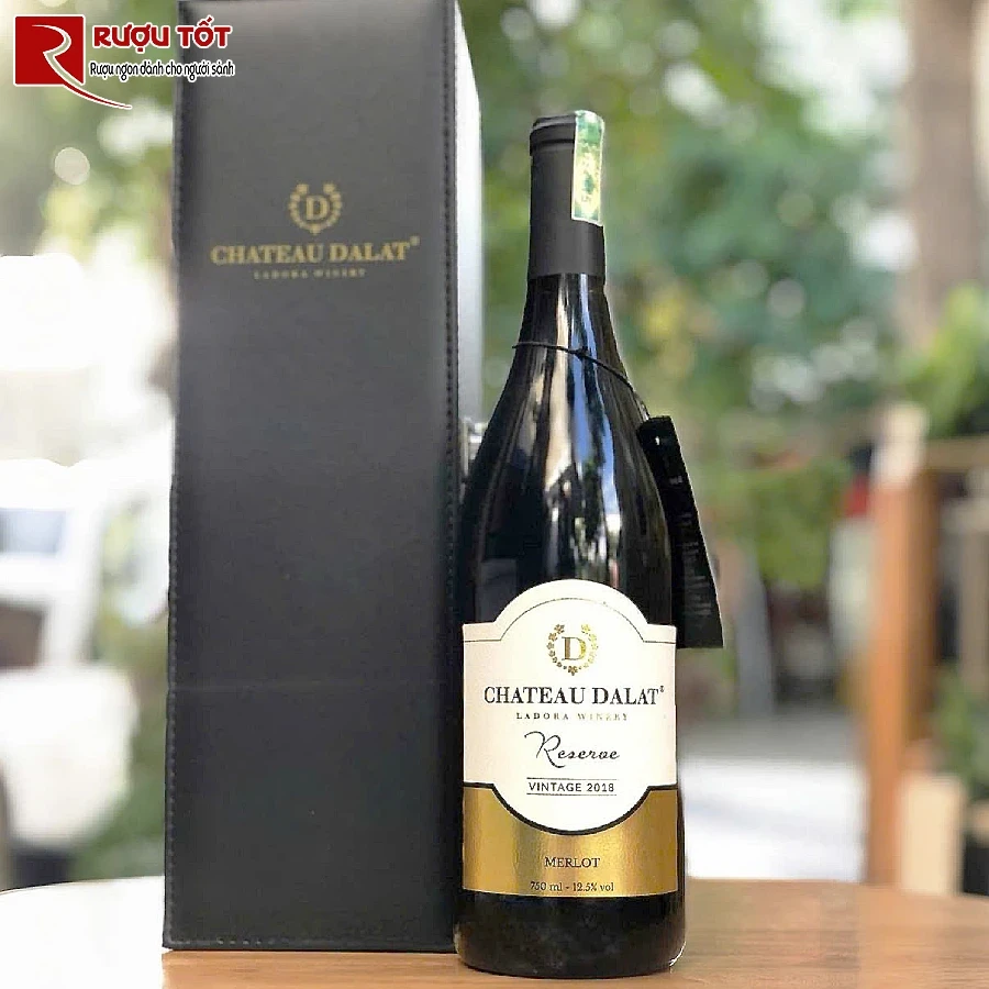 ruou vang chateau dalat reserve merlot chinh hang