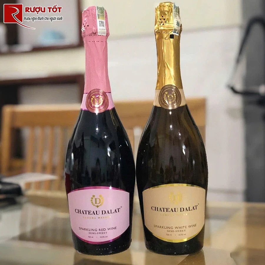ruou vang chateau dalat sparkling red gia tot