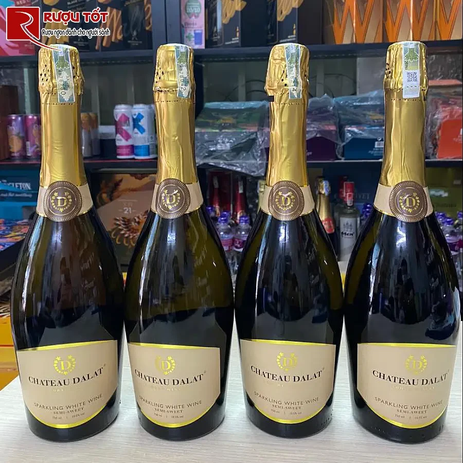 ruou vang chateau dalat sparkling white cao cap