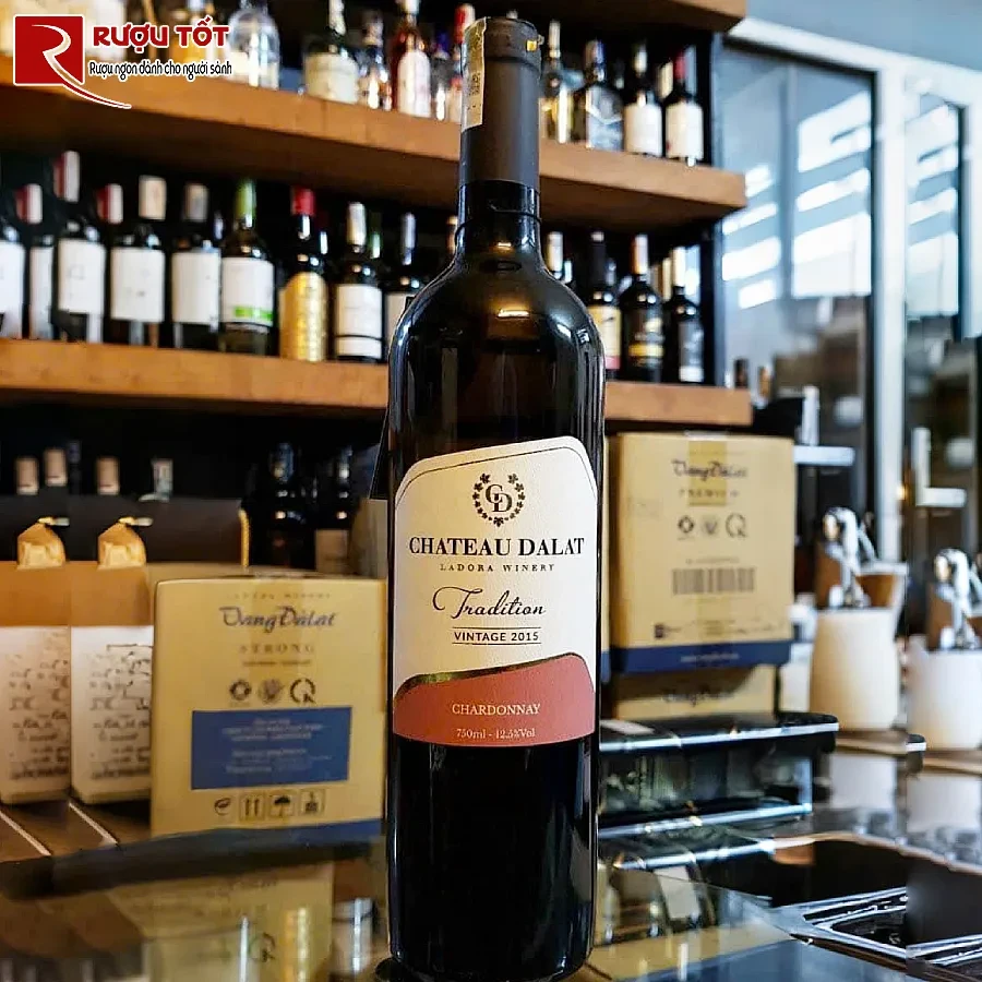 ruou vang chateau dalat tradition chardonnay