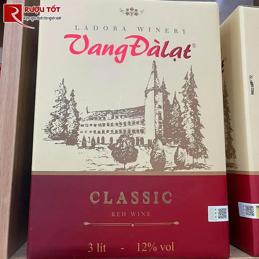vang da lat classic red wine hop 3 lit