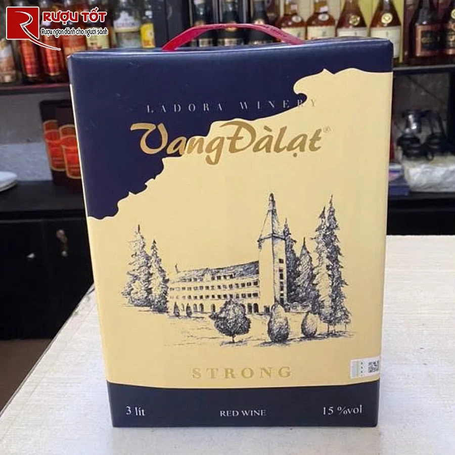 vang da lat strong red wine hop 3 lit