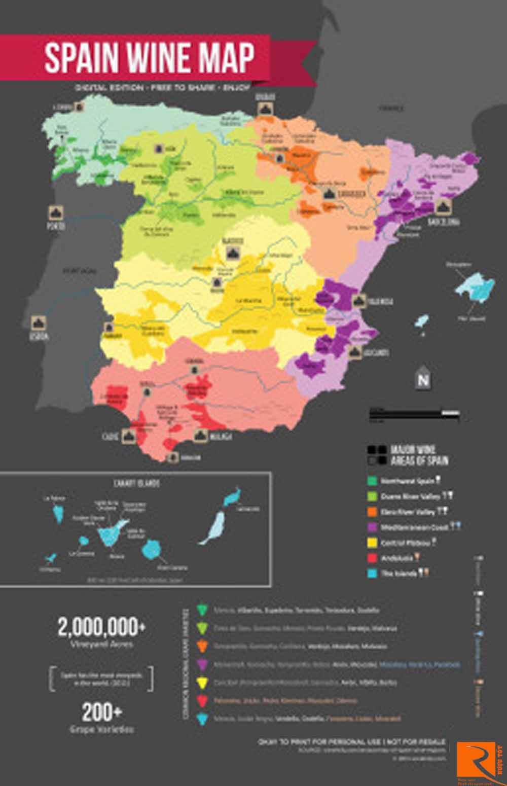 Phân loại rượu vang Tây Ban Nha