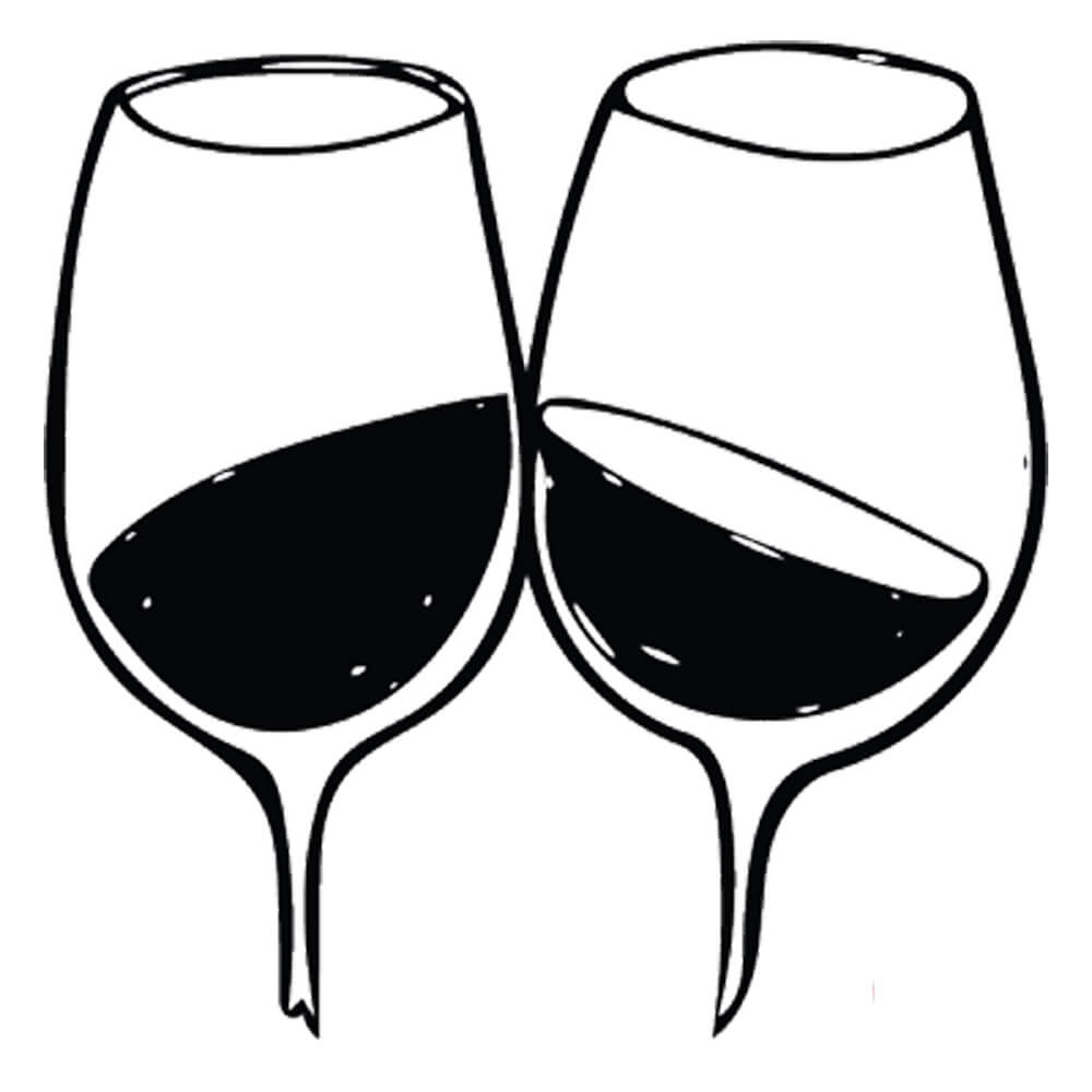 Quan sát rượu vang cả trên bề mặt ly rượu vang.