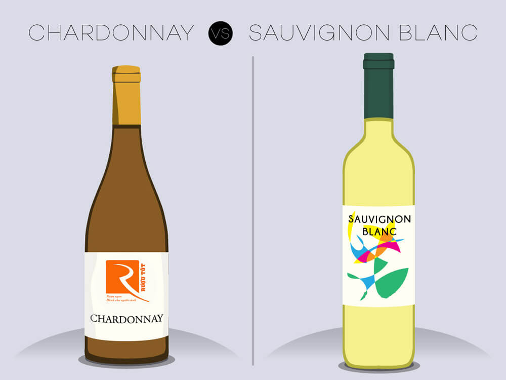 Chardonnay so với Sauvignon Blanc