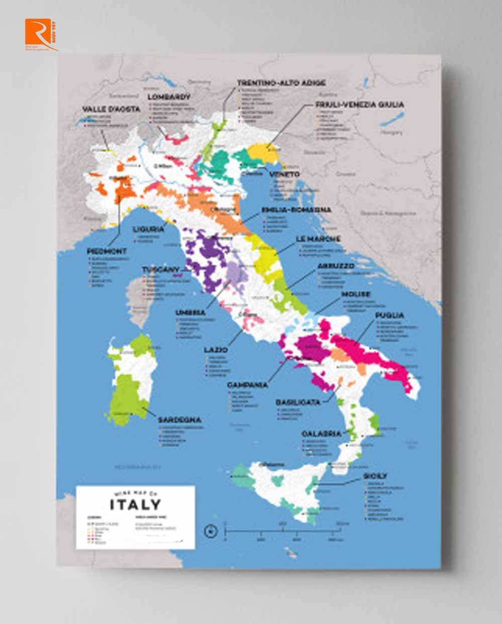 Bản đồ rượu vang Ý