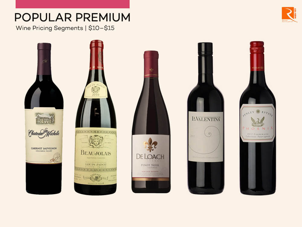 Rượu vang cao cấp phổ biến Premium.