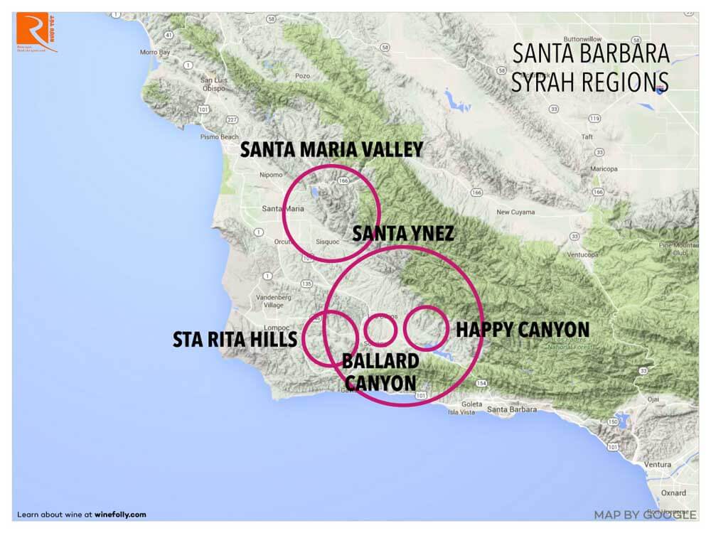  Santa Barbara tạo ra một loại rượu Syrah