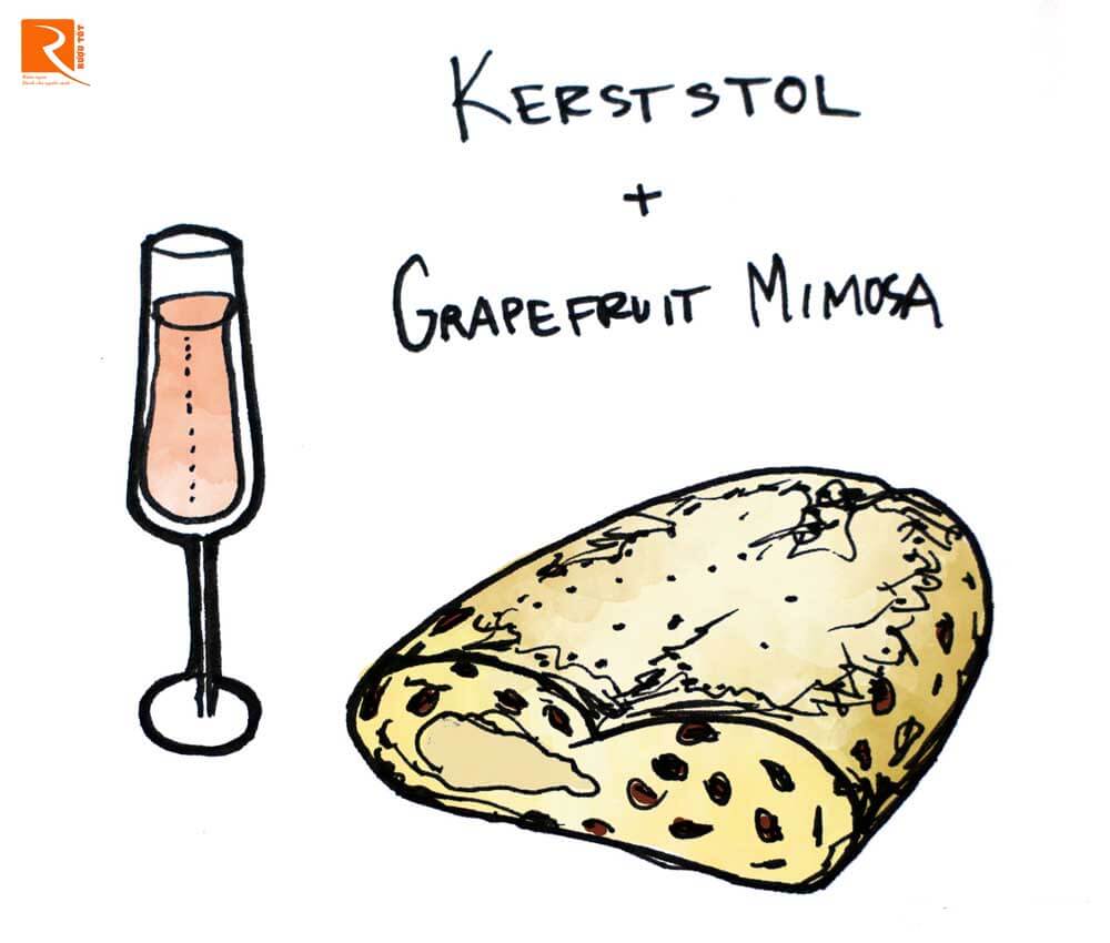 Kerststol và bánh mì cam khô