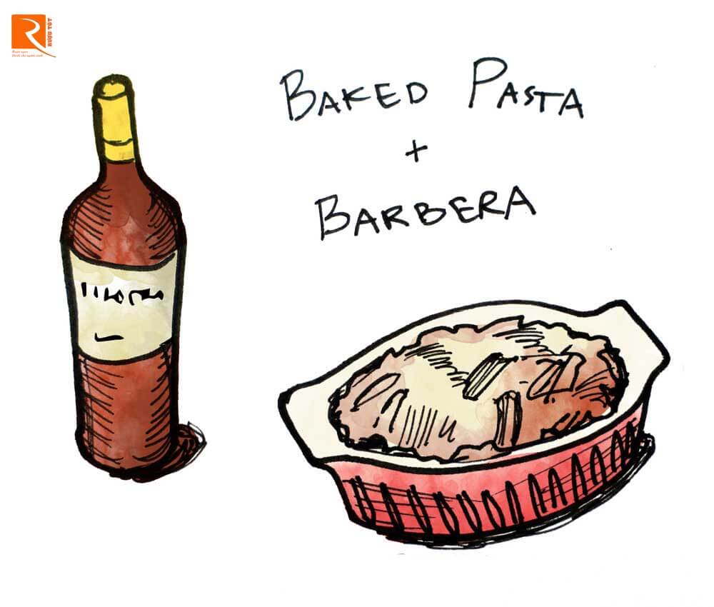 Pasta và Barbera