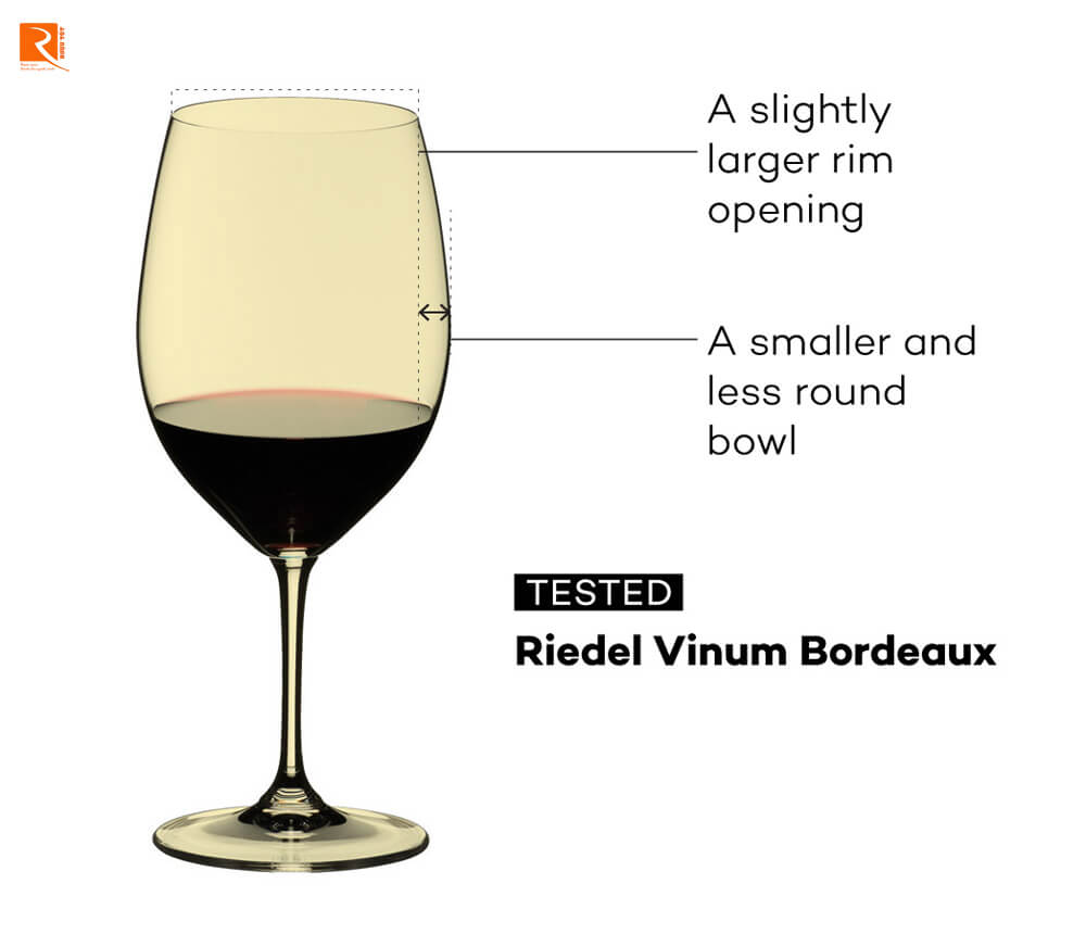 Ly rượu vang Bordeaux