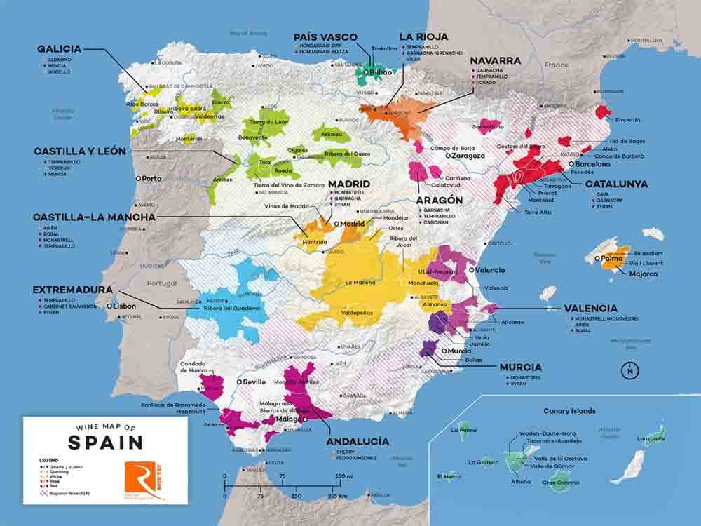 Vùng rượu vang Tây Ban Nha