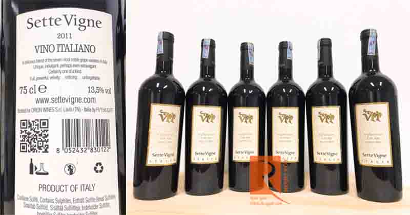 Rượu vang Ý Vrr  Sette Vigne