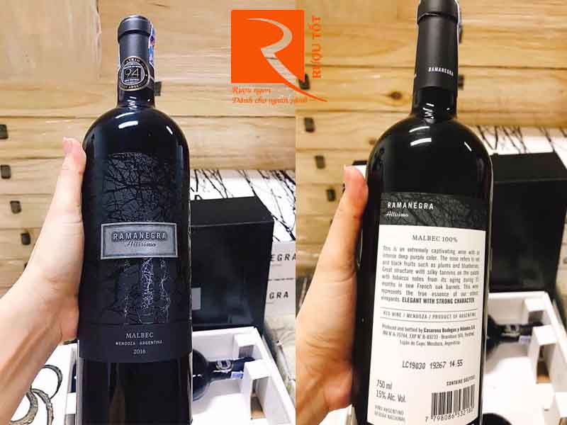 Vang đỏ Argentina Ramanegra Altisimo Icon Wine Mendoza