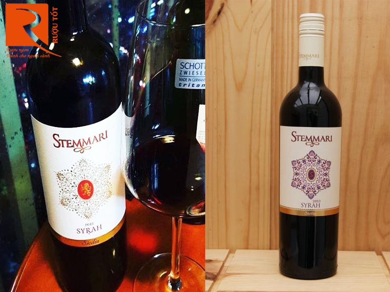 Rượu vang đỏ Stemmari Syrah Sicilia DOC 