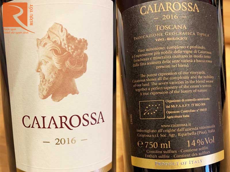 Rượu vang đỏ Caiarossa Toscana Rosso IGT 