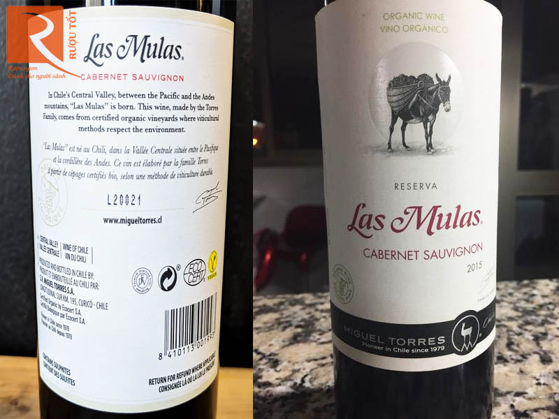 Rượu Vang Organic Las Mulas Miguel Torres